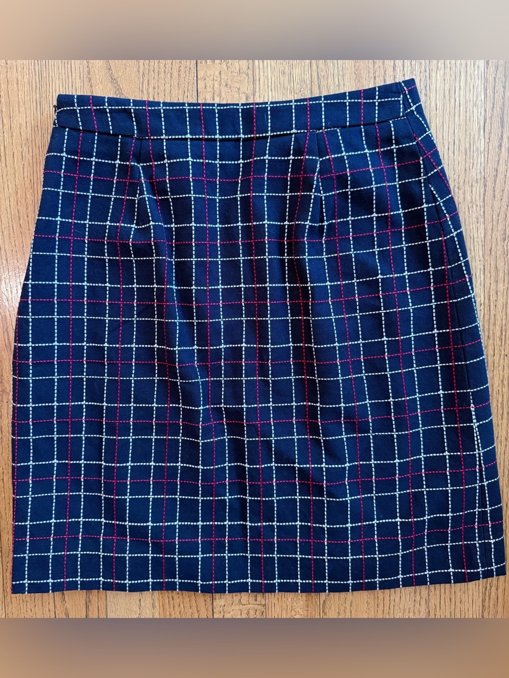 Brooks Brothers Nautical Sailor Americana Front Pleated Skirt Red Blue Size 2 - Picture 3 of 5